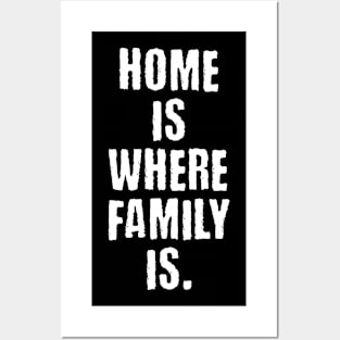 Home is where family is Posters and Art